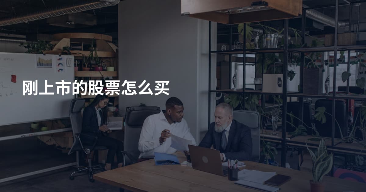 刚上市的股票怎么买