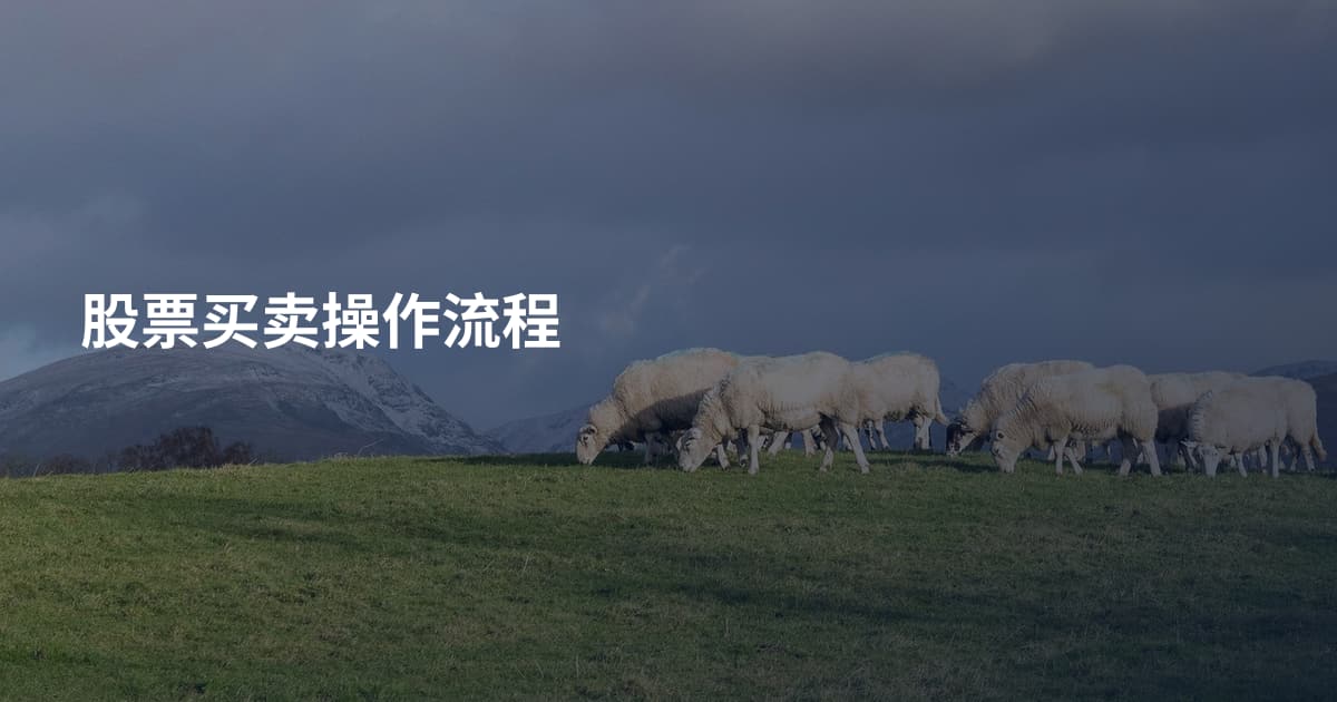 股票买卖操作流程