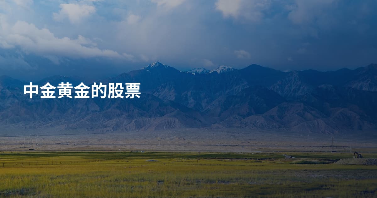 中金黄金的股票