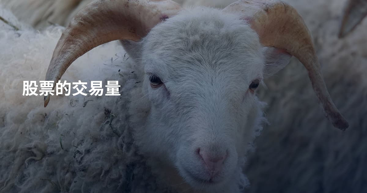 股票的交易量