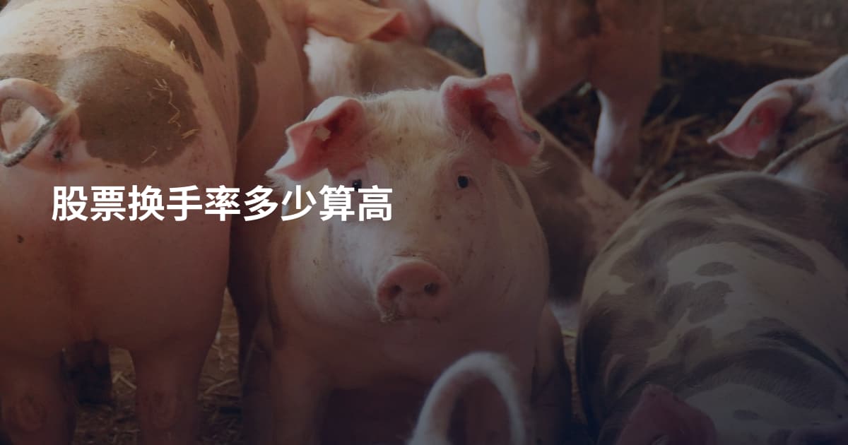 股票换手率多少算高