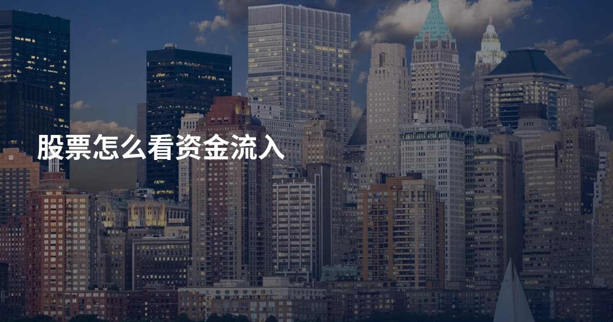 股票怎么看资金流入