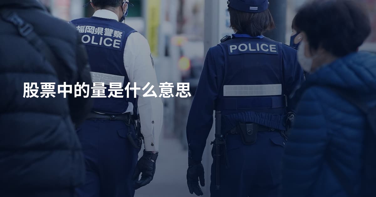 股票中的量是什么意思