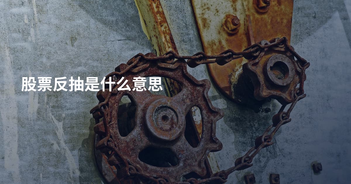 股票反抽是什么意思