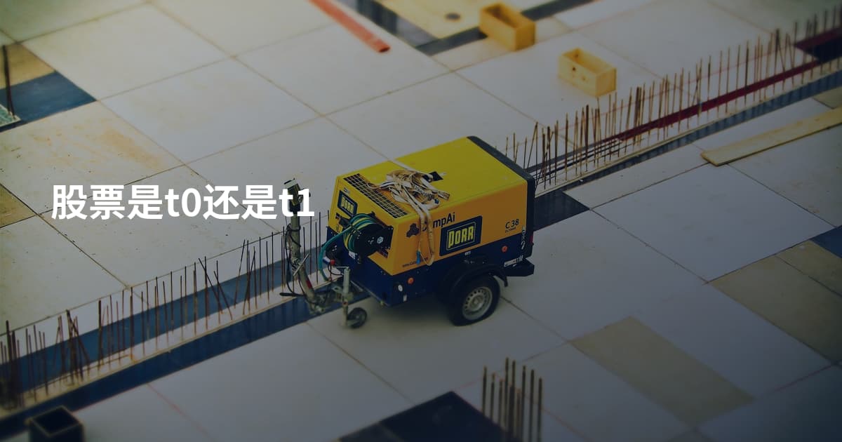 股票是t0还是t1