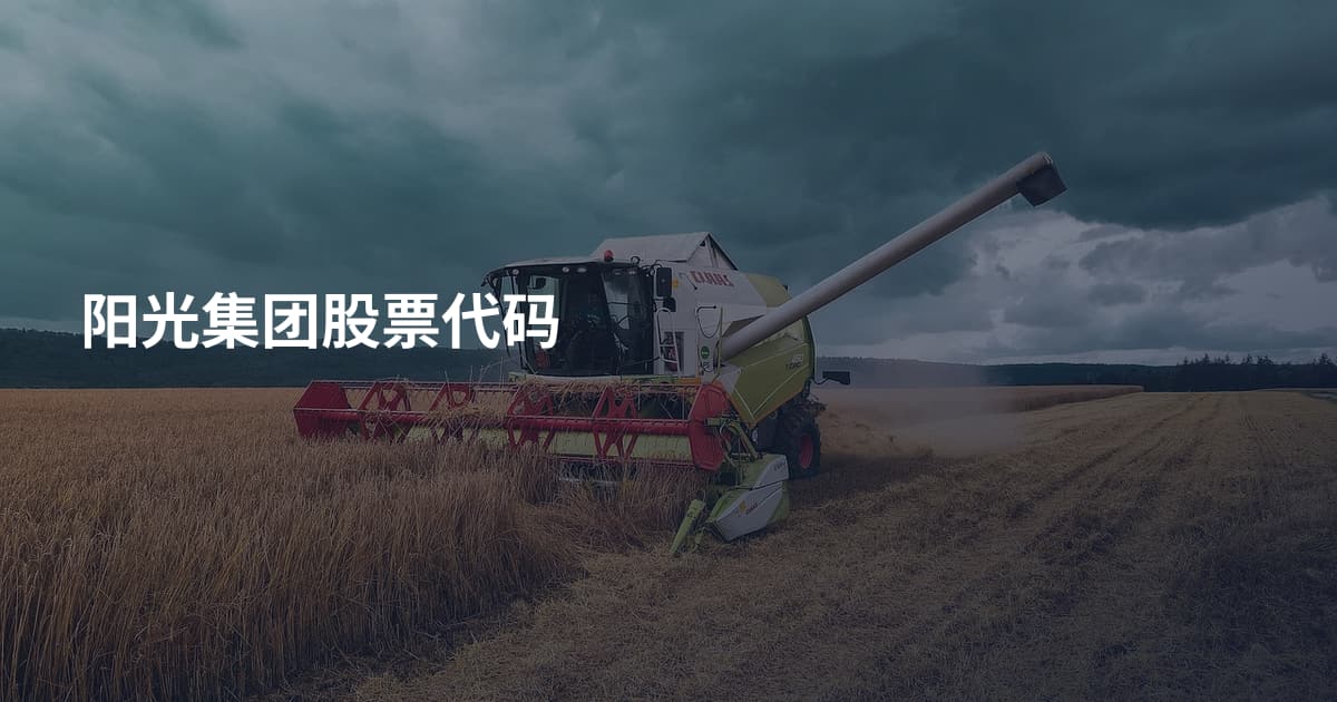 阳光集团股票代码