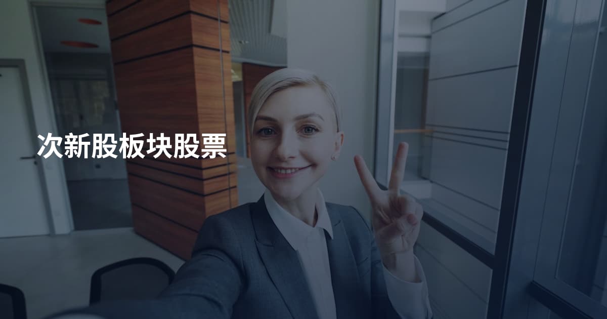 次新股板块股票