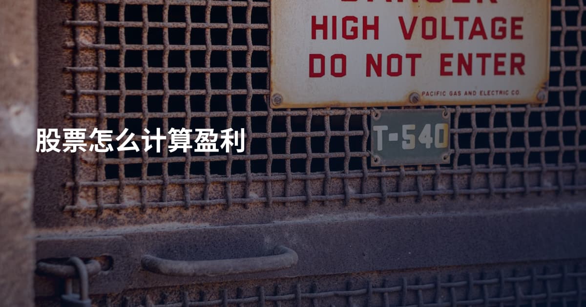 股票怎么计算盈利