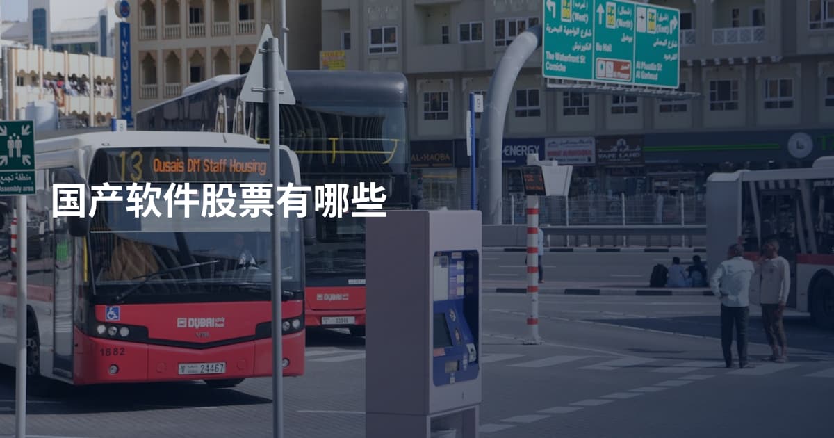 国产软件股票有哪些