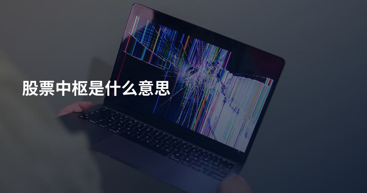 股票中枢是什么意思
