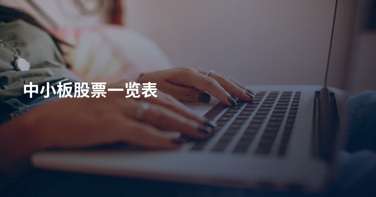 中小板股票一览表