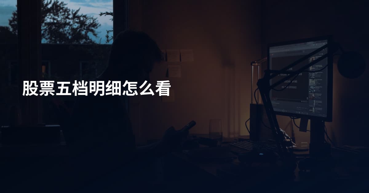 股票五档明细怎么看