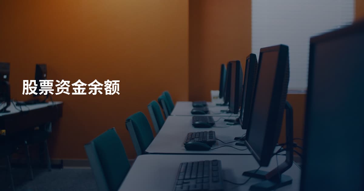 股票资金余额