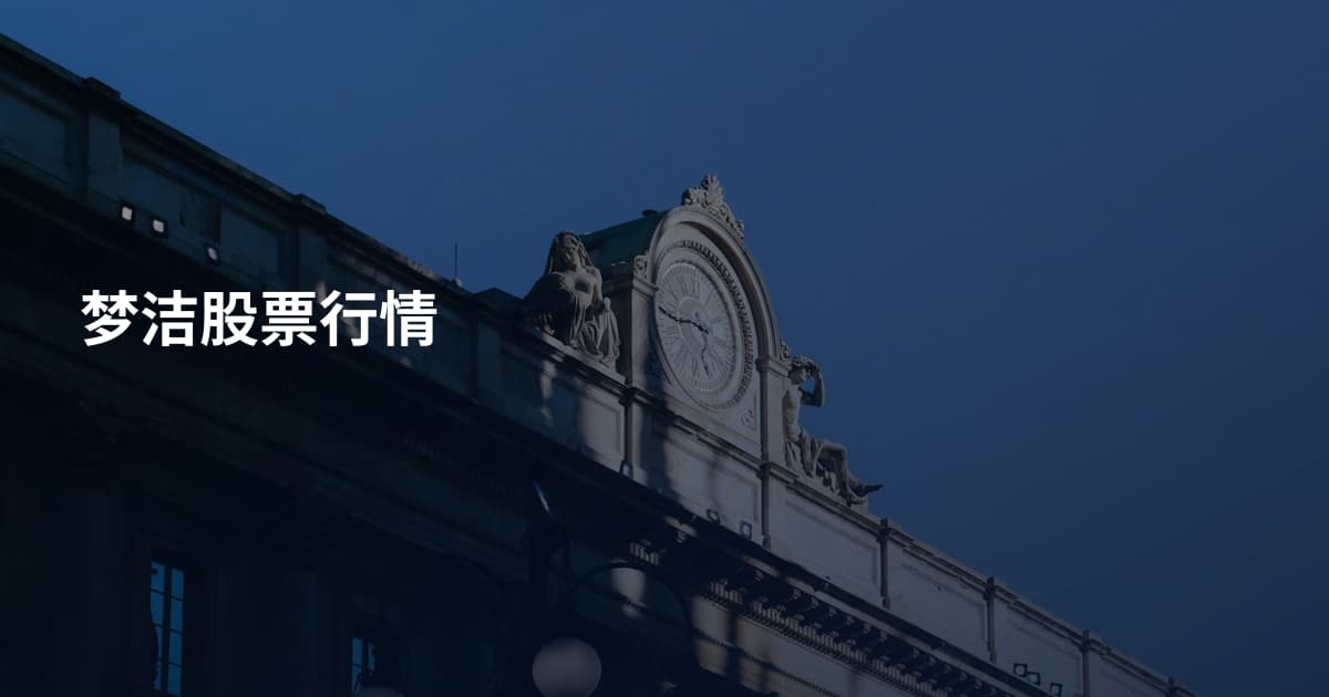 梦洁股票行情