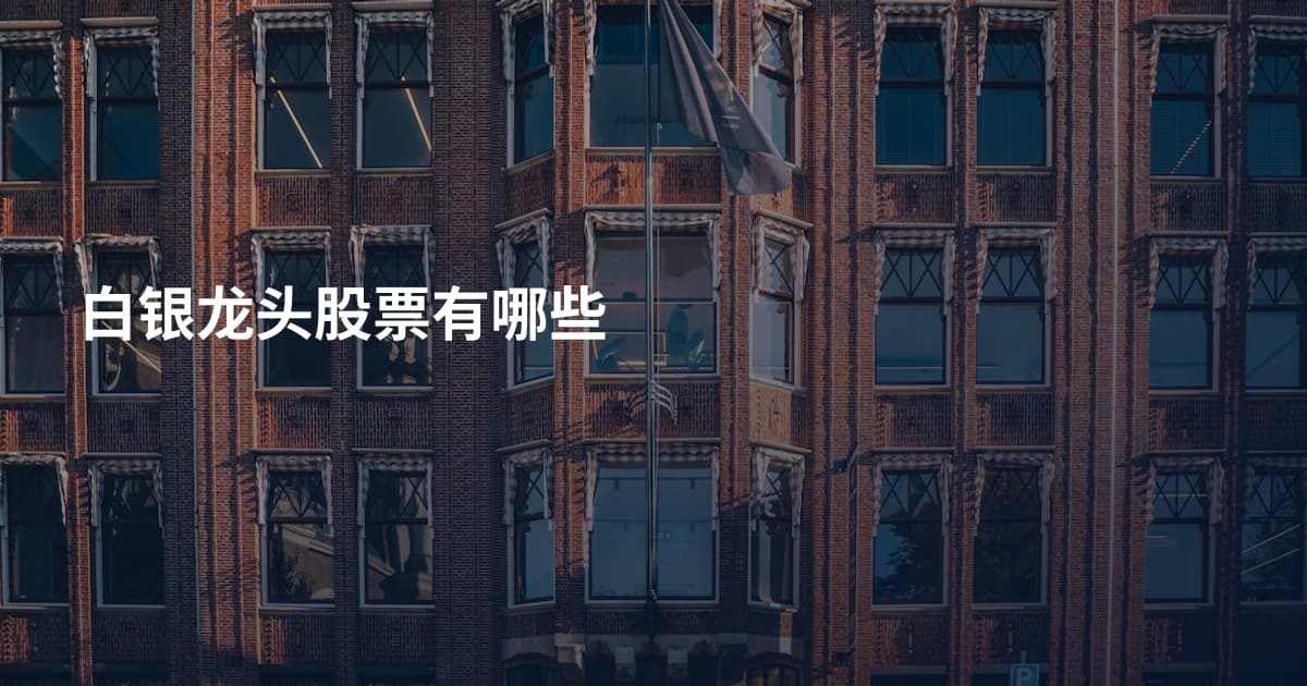 白银龙头股票有哪些
