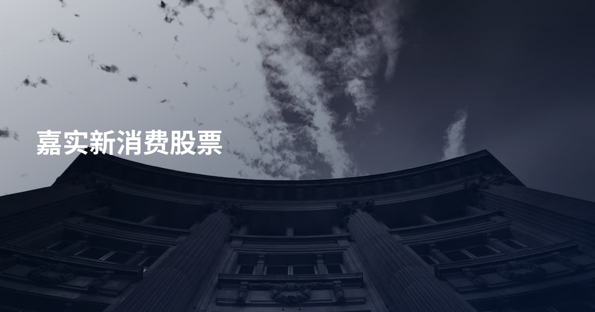 嘉实新消费股票