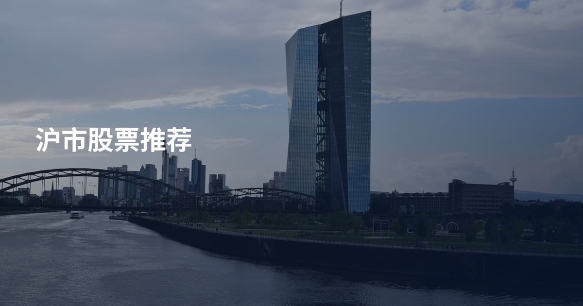 沪市股票推荐