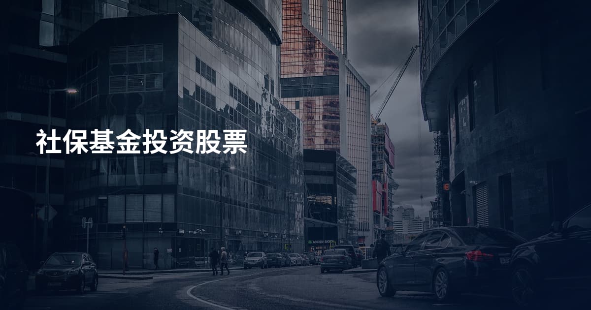 社保基金投资股票