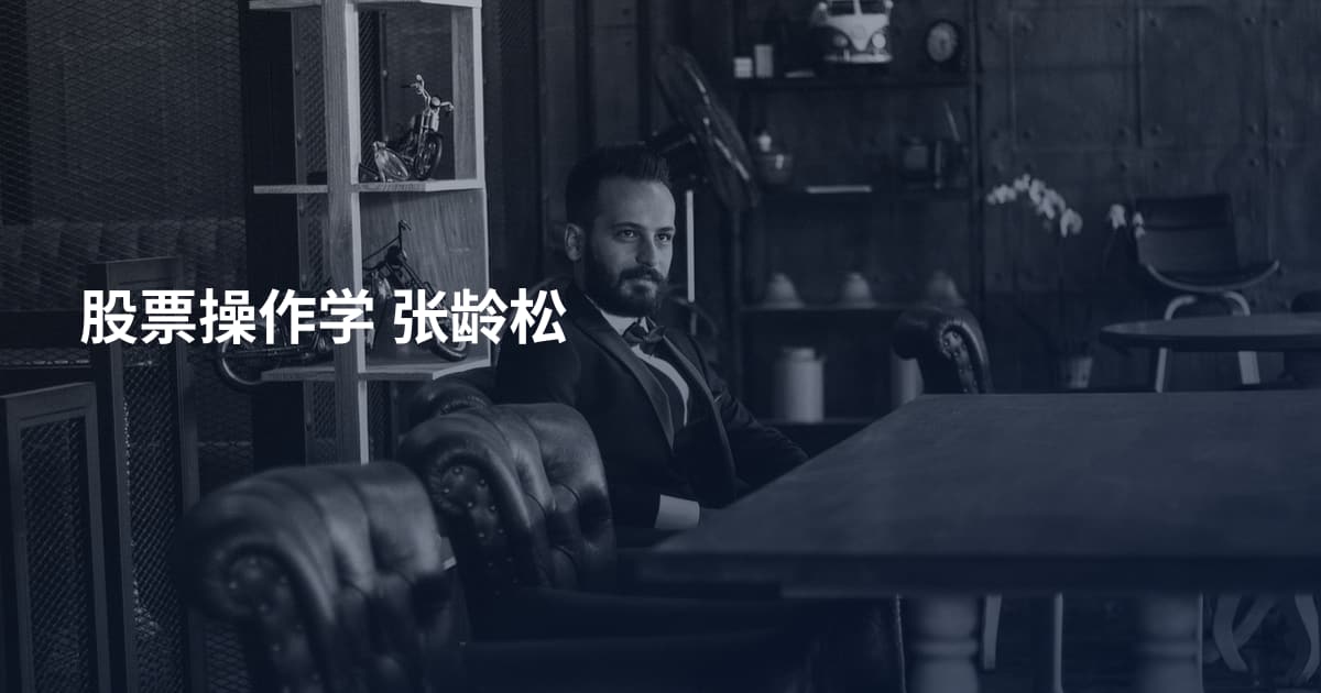 股票操作学 张龄松
