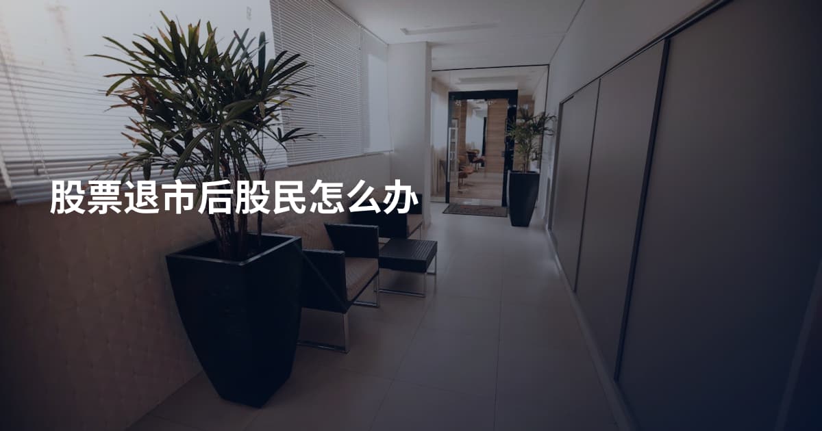 股票退市后股民怎么办