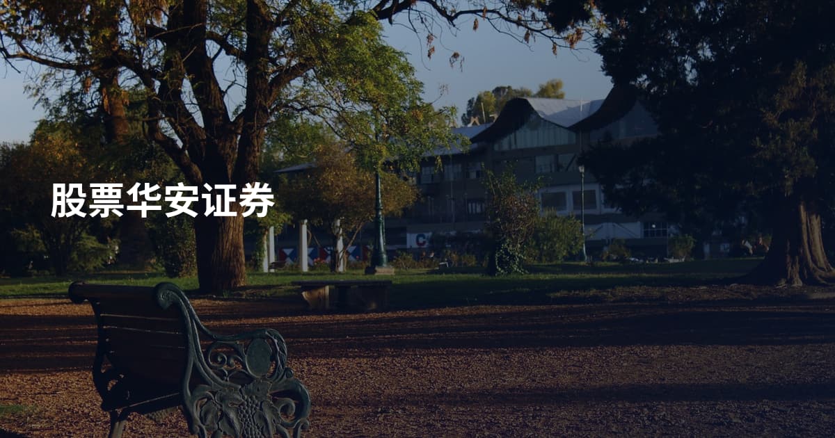 股票华安证券