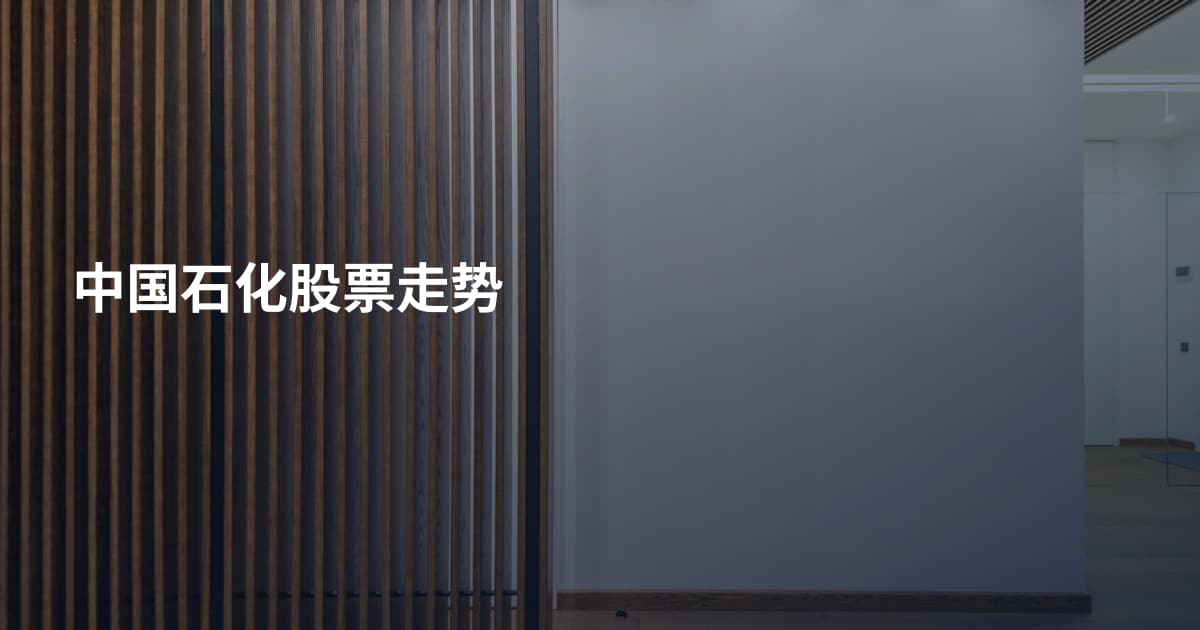 中国石化股票走势