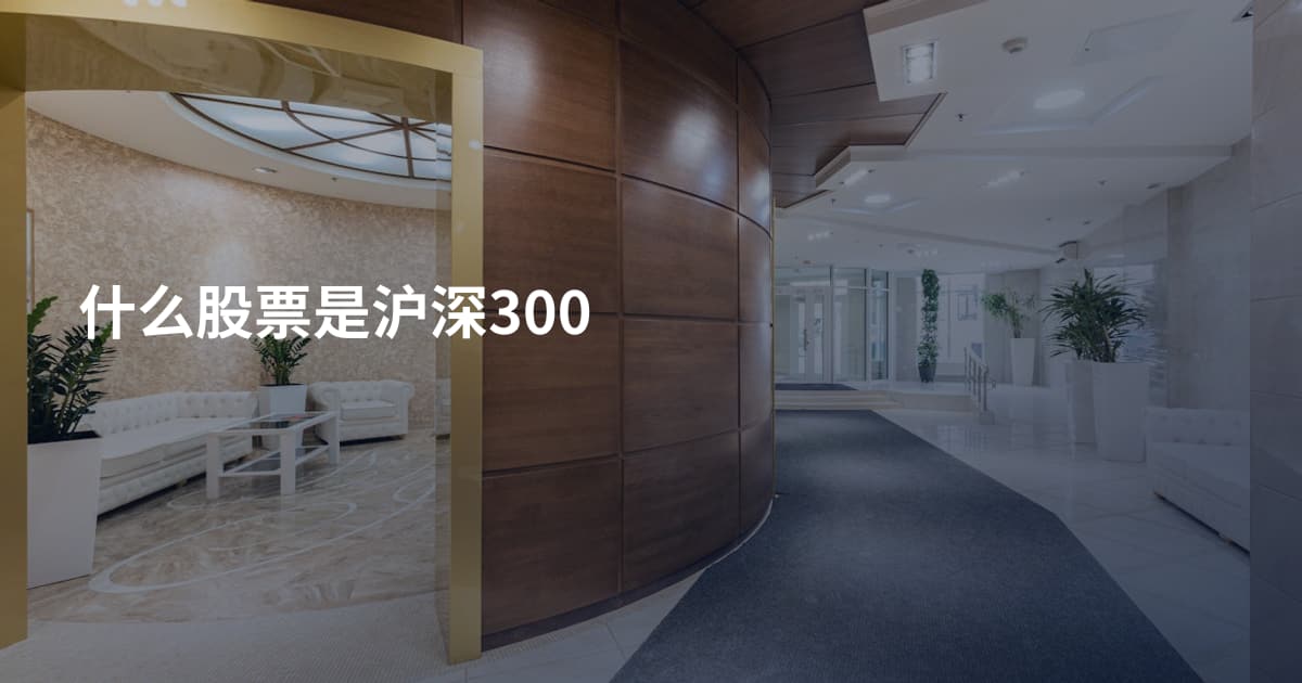 什么股票是沪深300