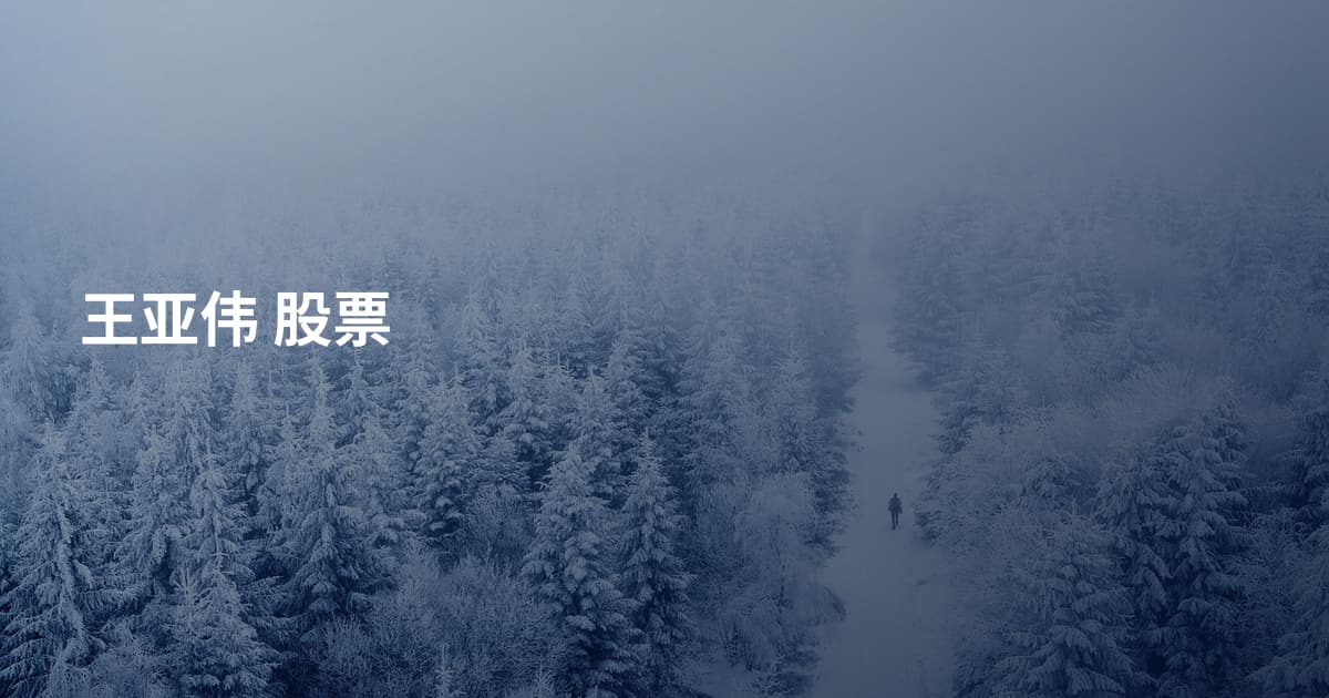 王亚伟 股票