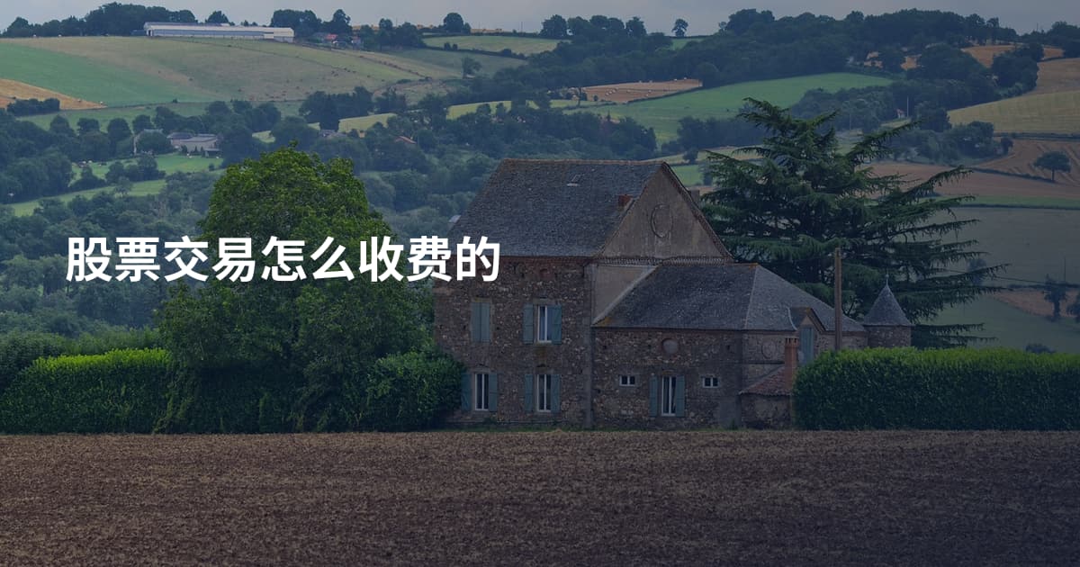 股票交易怎么收费的