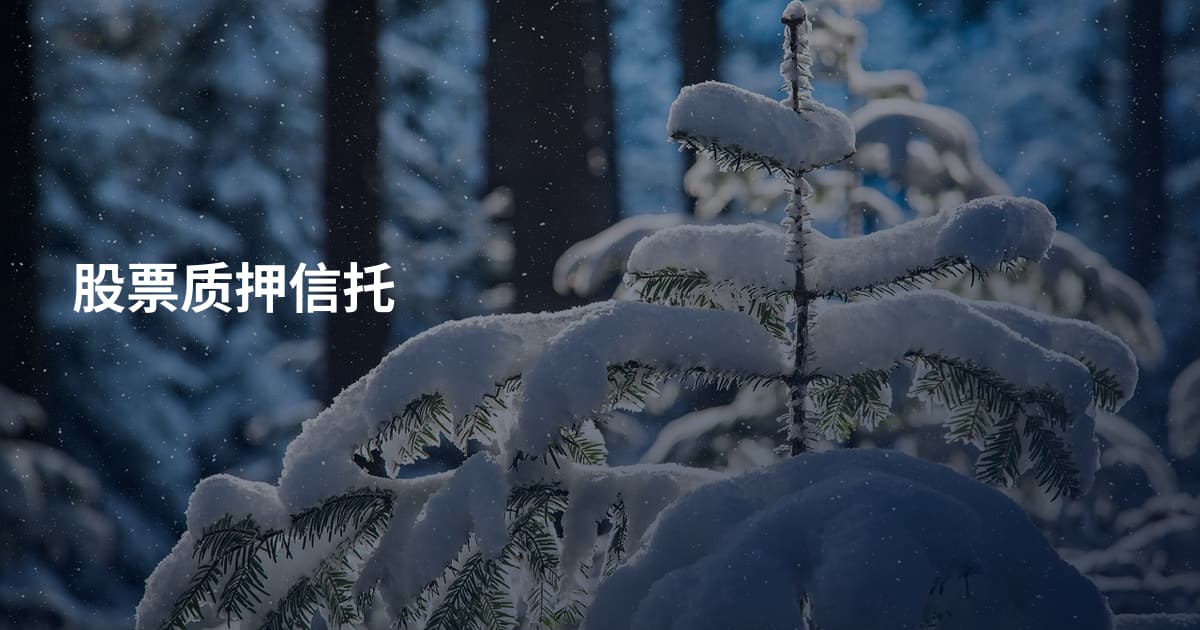 股票质押信托