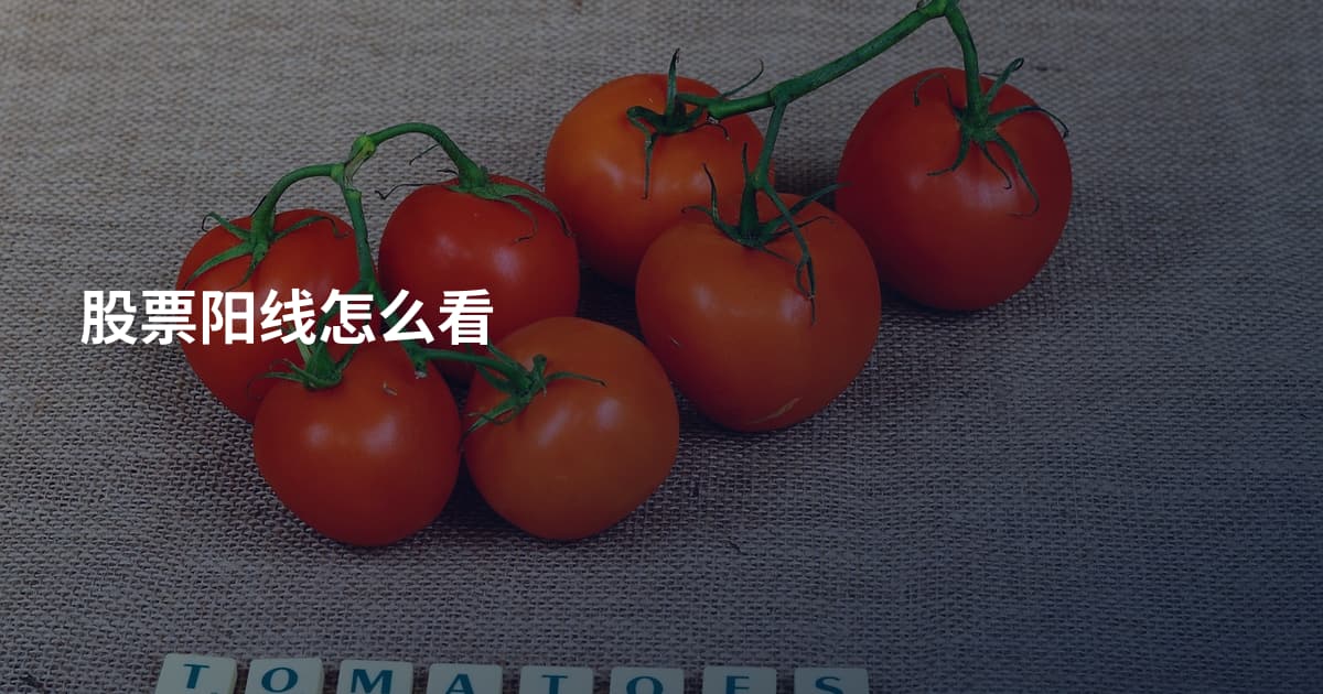 股票阳线怎么看