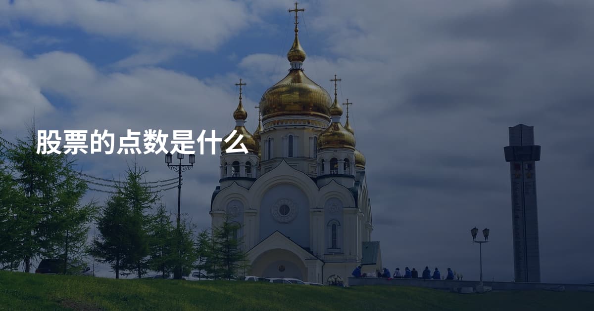 股票的点数是什么