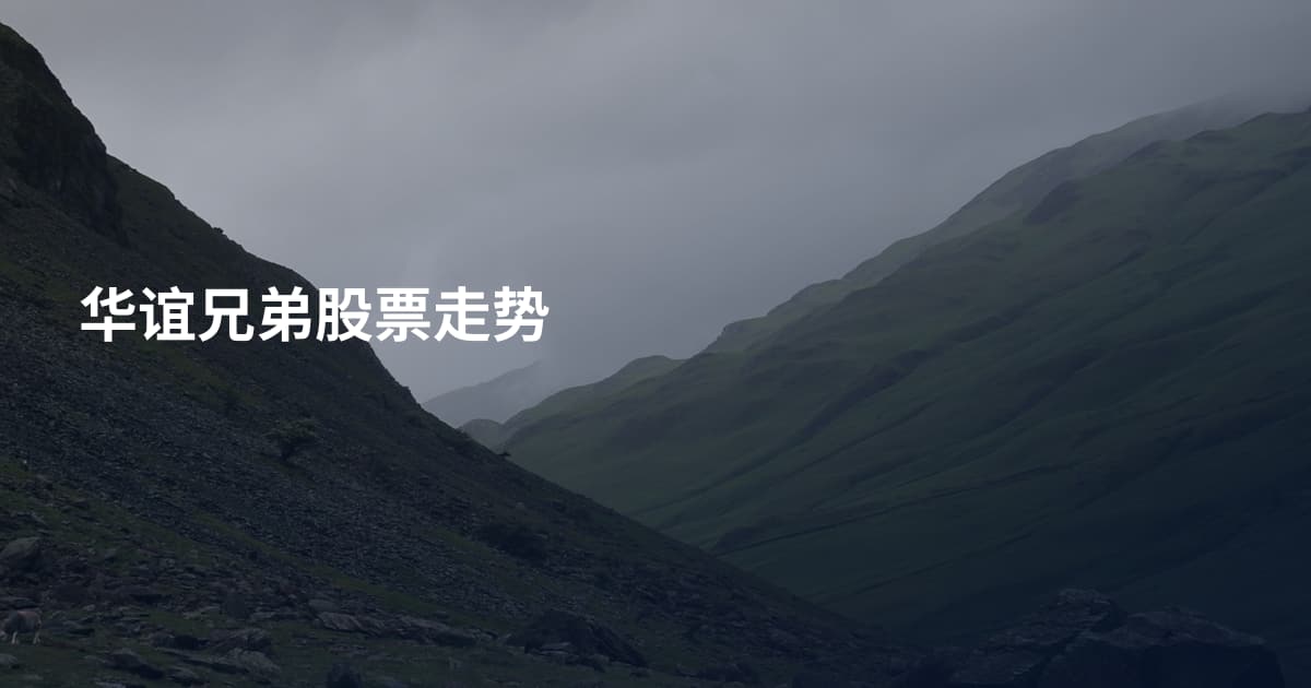 华谊兄弟股票走势