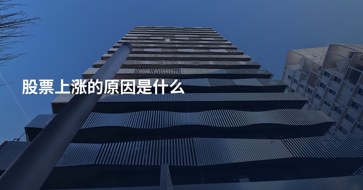 股票上涨的原因是什么