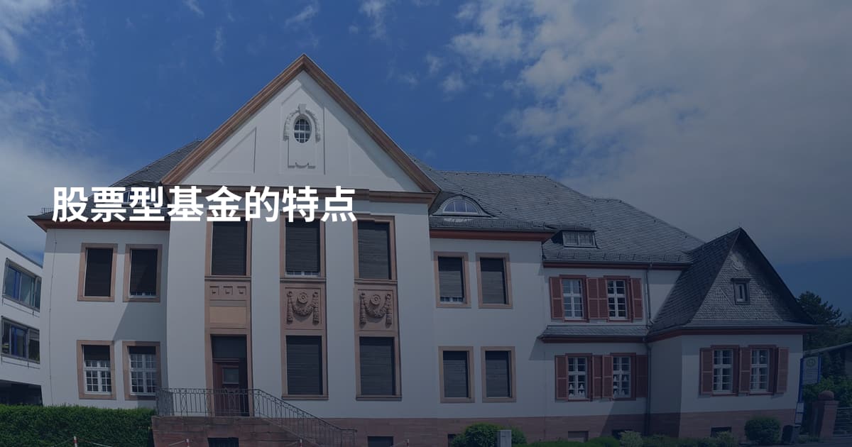 股票型基金的特点