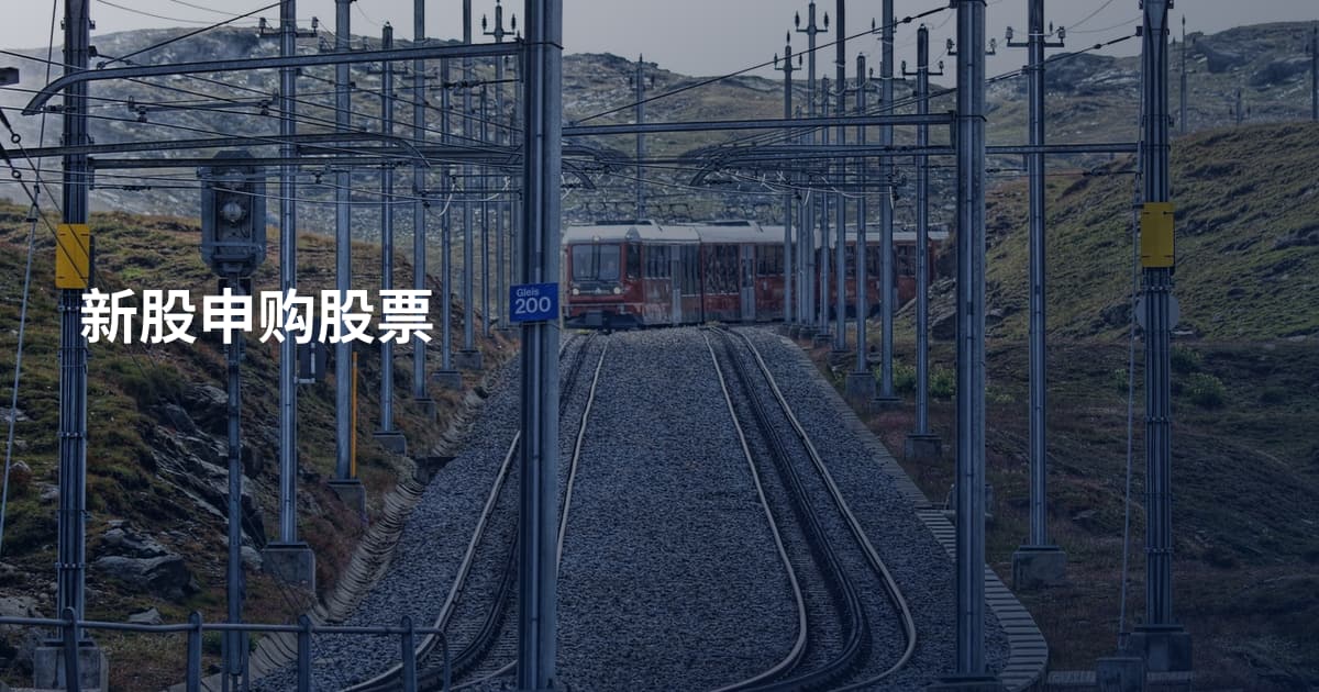 新股申购股票