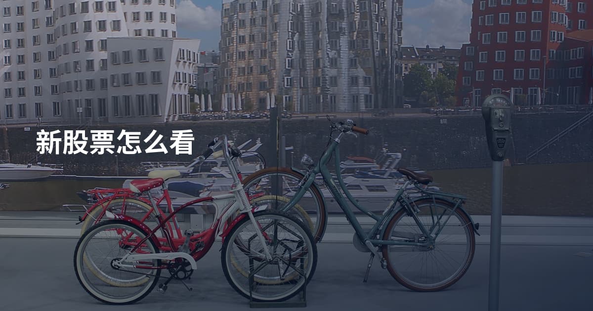 新股票怎么看