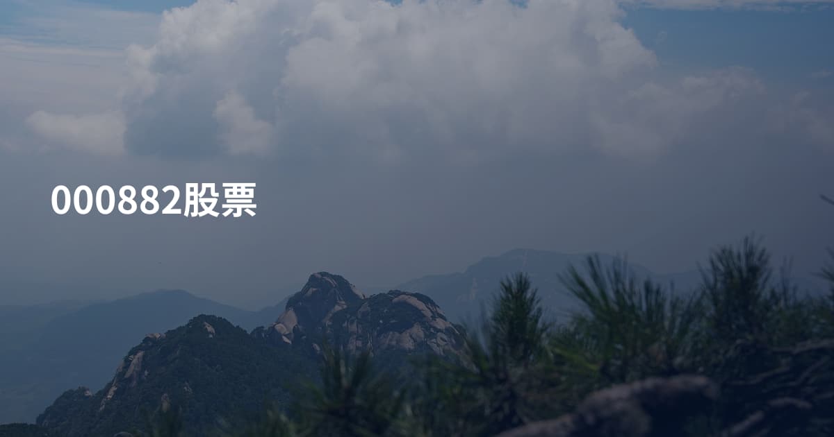 000882股票