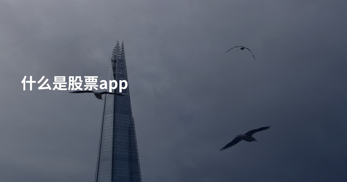 什么是股票app