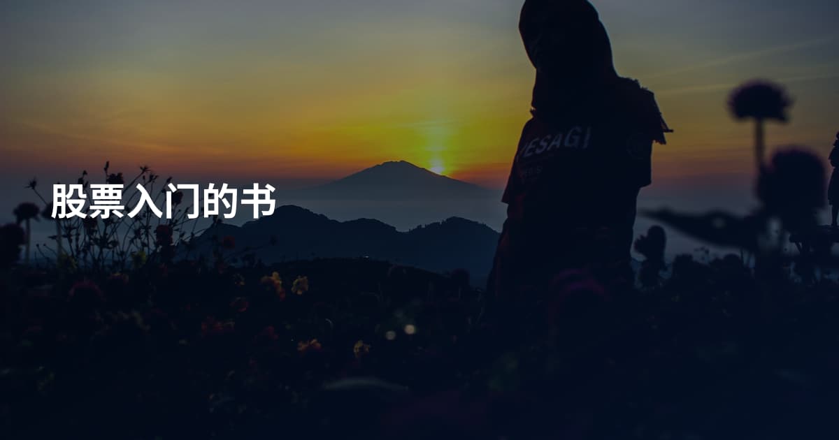 股票入门的书