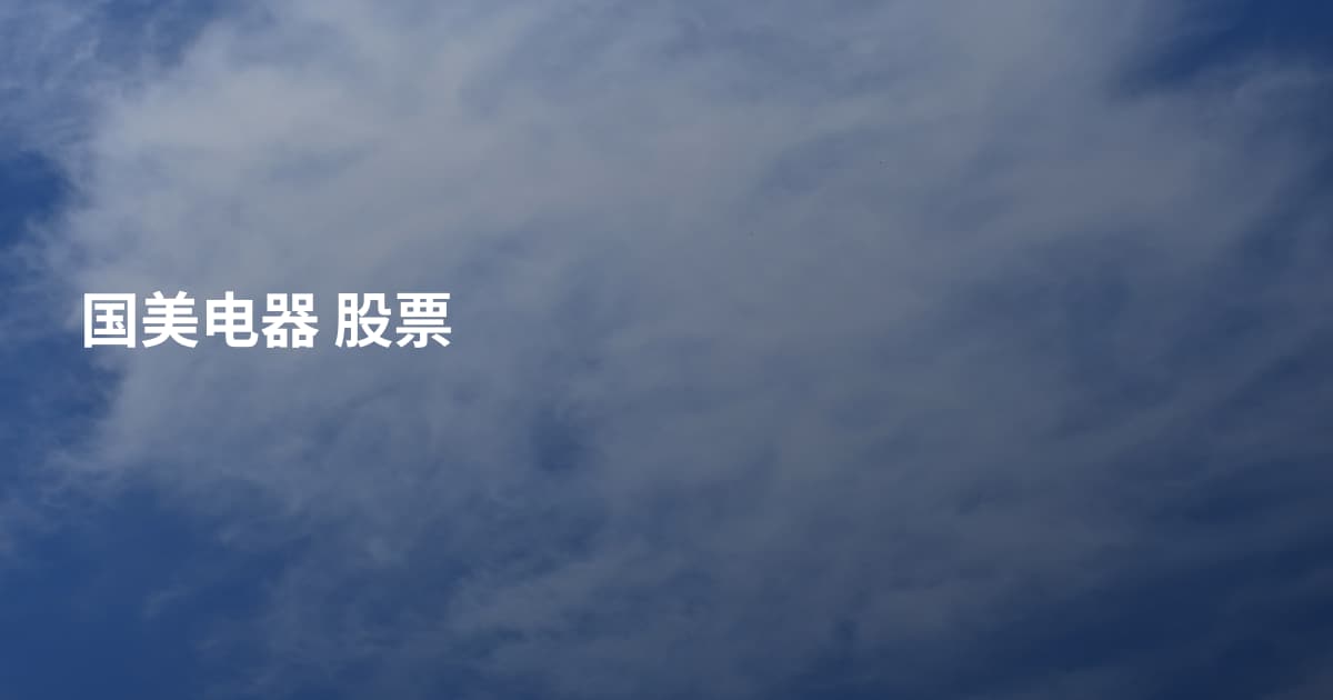 国美电器 股票