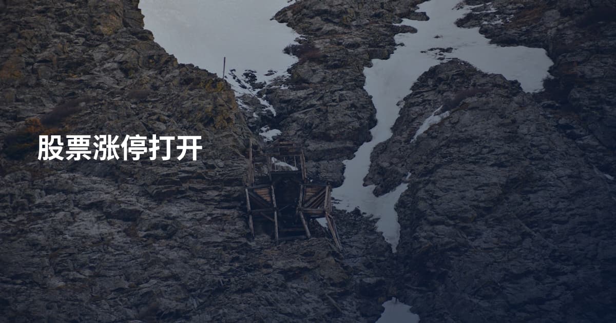 股票涨停打开