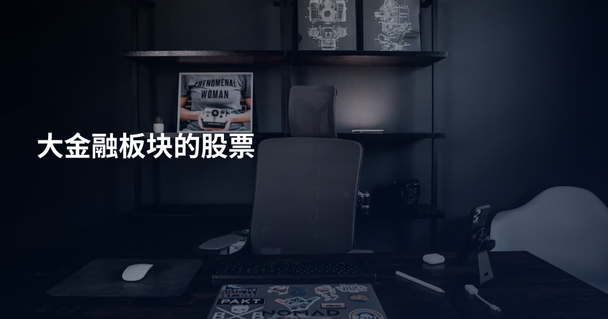 大金融板块的股票