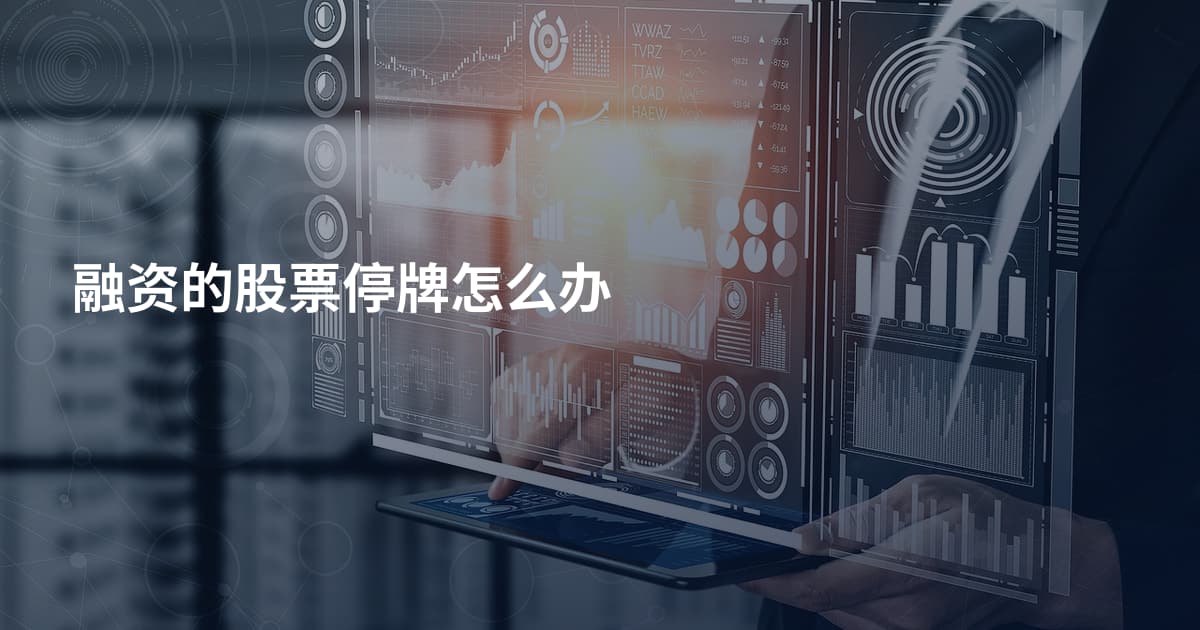 融资的股票停牌怎么办