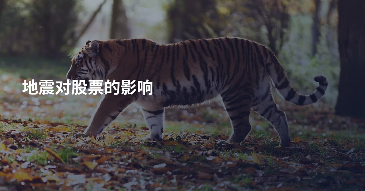 地震对股票的影响
