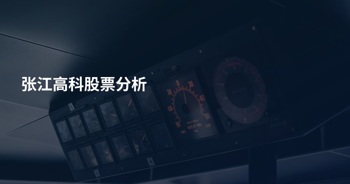 张江高科股票分析