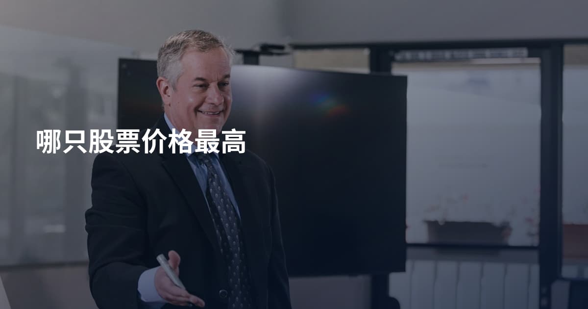 哪只股票价格最高