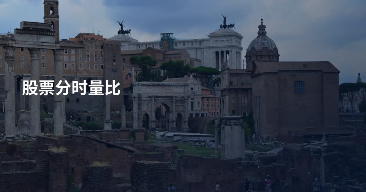 股票分时量比