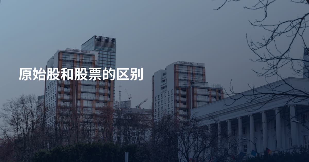 原始股和股票的区别