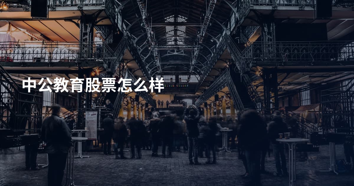 中公教育股票怎么样